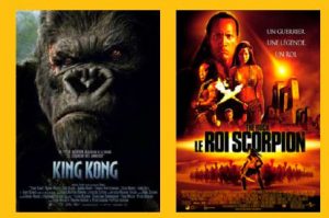 Affiches des longs-métrages King Kong et Le Roi Scorpion