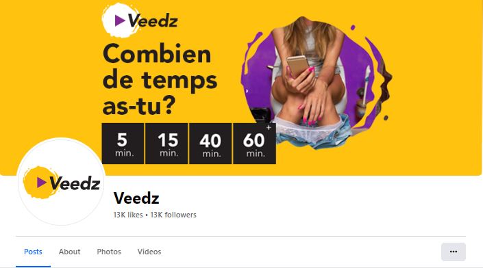 La page Facebook de Veedz